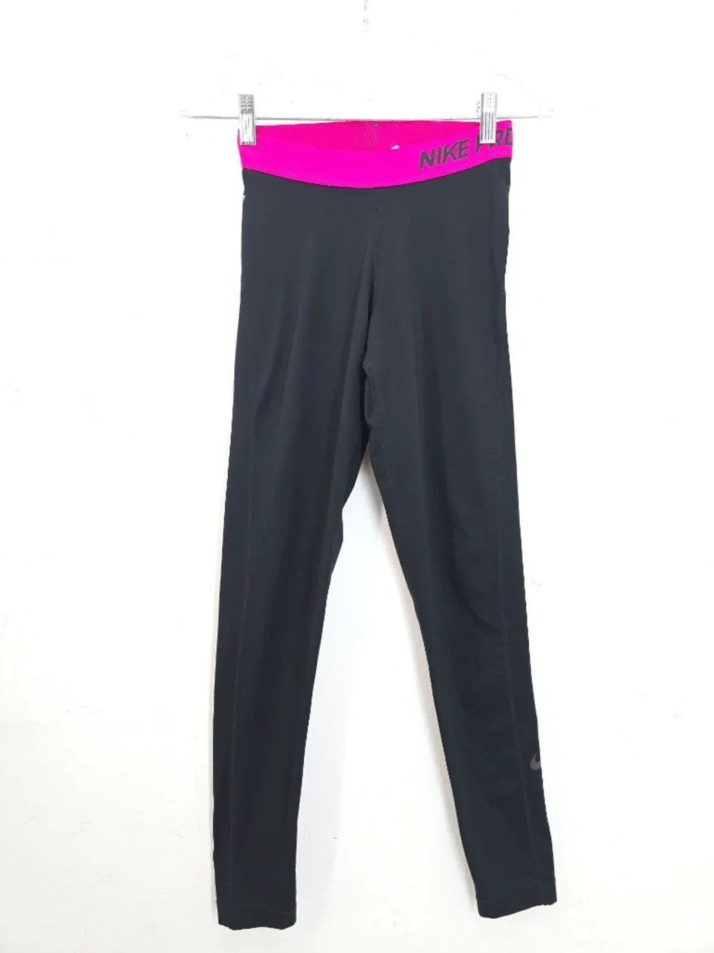 Nike Pro Black Full Length Leggings Women Size S/M